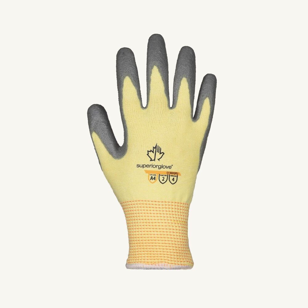 Cut Protection Work Gloves Superior Dexterity Non-Marring ANSI 4 - 13-Gauge 6 PK